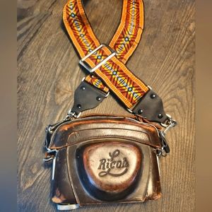 Ricoh vintage camera and case